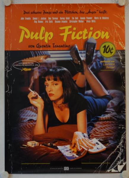 Pulp Fiction originales deutsches Filmplakat
